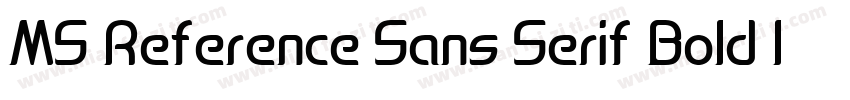 MS Reference Sans Serif Bold Italic字体转换